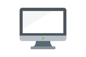 Computer Monitor Icon , computer monitor icon, desktop monitor flat icon, computer display , digital screen vector