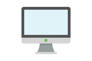 Isometric Computer Monitor Icon, computer monitor icon, desktop monitor flat icon, computer display , digital screen vector