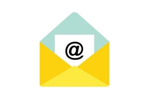 Incoming Mail Message Icon, email inbox notification icon, online messaging inbox, envelope mail inbox, email notification vector