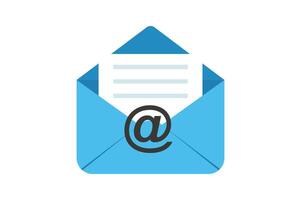 Business Email Message Icon, email inbox notification icon, online messaging inbox, envelope mail inbox, email notification vector