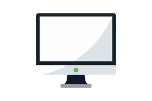 Computer Monitor Icon for UI Design, computer monitor icon, desktop monitor flat icon, computer display , digital screen vector