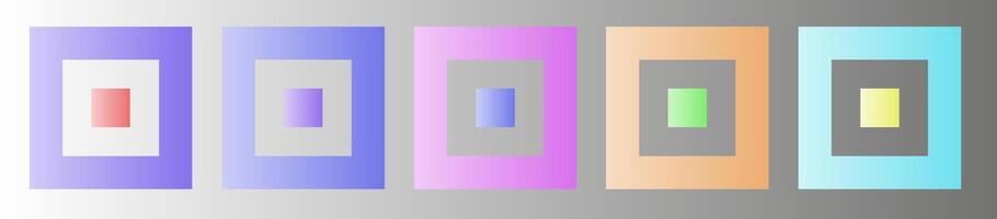 Square typography. A set of geometric shapes. Illustration with geometric elements. vector