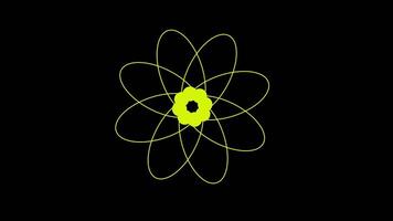 A molecular structure network with interconnected nodes, representing scientific research, chemistry, and complex biological interactions. video