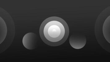 A grayscale abstract composition with layered circles, creating an illusion of depth and minimalistic design. video