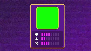 A futuristic digital screen interface with a keypad, symbolizing advanced technology, secure access, and modern computing innovations. video