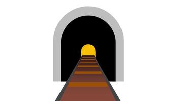 A railway tunnel with a deep perspective, symbolizing journey, travel, and depth in visual storytelling. video