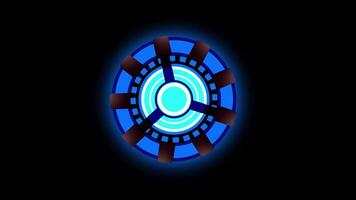 A glowing, circular energy core design resembling advanced technology, symbolizing power, intelligence, and futuristic advancements. video
