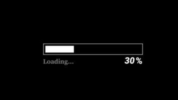 A fully completed loading bar, representing digital progress, patience, and system completion. video