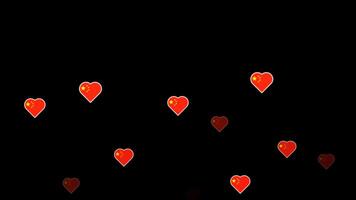 National flag of china, heart shape flag appear loop animation, china flag on transparent background, alpha channel 4k footage video