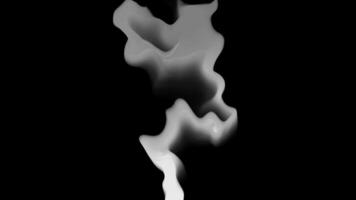 Realistic smoke rising over, seamless loop motion graphics 4k animation on alpha channel transparent background video