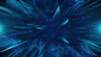 Abstract blue plexus network background animation video
