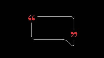 A speech bubble with a red line on it video
