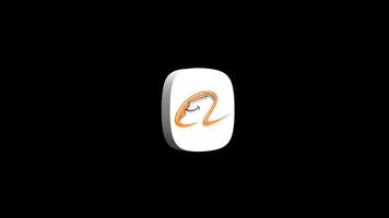Alibaba app icon animation on a transparent background video