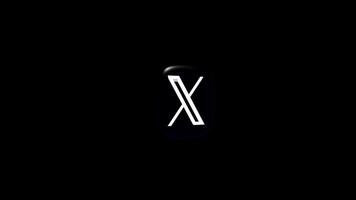 X app icon animation on a transparent background video