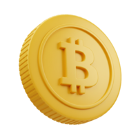 Bitcoin token symbol displayed in a 3D design png
