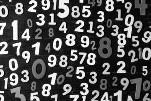numbers texture or seamless photo