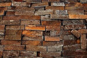 Close up stone wall texture background. photo