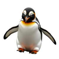 A penguin is standing, Cute Antarctic Bird with Transparent Background png