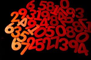 Finance data concept. Mathematic. Seamless pattern with numbers. financial crisis concept. Business success. photo