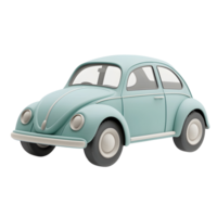 bettle car isolated 3d rendering png
