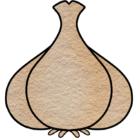 a garlic bulb on a white background png