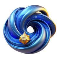 impresionante rústico resumen azul remolinos moderno diseño aislado elemento prima png