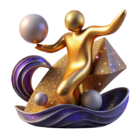 stunning creative Abstract Figure Reaching for Future Isolated Element exclusive png