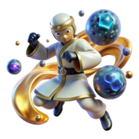 impressive vintage Aikido Master Deflecting Attack Transparent high resolution png