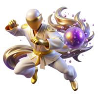 extraordinary minimalist Aikido Master Deflecting Attack Transparent original png