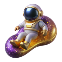 beautiful artistic Astronaut Floating in Space Isolated Element exclusive png