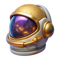 magnificent artistic Astronaut Helmet with Visor Down Cutout Isolated high resolution png