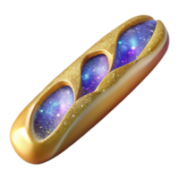 stunning artistic Baguette with Crisp Crust and Transparent Background detailed png