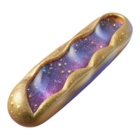 wonderful rustic Baguette with Crisp Crust and Transparent Background detailed png