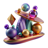 vibrant rustic Balancing Act with Colorful Wooden Blocks detailed png