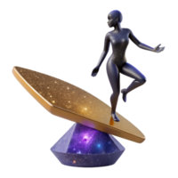 elegant artistic Balancing Act with Colorful Wooden Blocks png