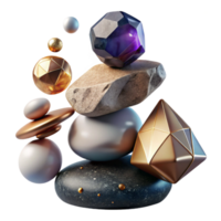 impressive rustic Balancing Rocks Stacked High Transparent Element original png