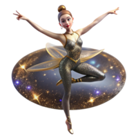 vibrant artistic Ballet Dancer Stretch Cutout with Graceful Form high resolution png