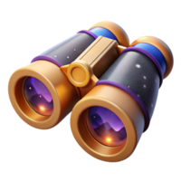impressive abstract Binoculars Focused on Distant Landscape Isolated Element premium png