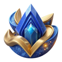 dramatic creative Blue Abstract Challenge Symbol Transparent Background premium png