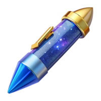 dramatic abstract Blue Ballpoint Pen Side View Transparent Cutout high resolution png