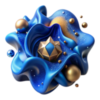 wonderful abstract Blue Ink Splatter Abstract Shape Cutout exclusive png