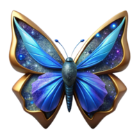stunning classic Blue Morpho Butterfly Top View Cutout detailed png