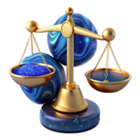 extraordinary minimalist Blue Scale Balancing Risk and Reward Isolated high resolution png