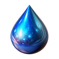 extraordinary vintage Blue Water Drop Reflection Isolated authentic png