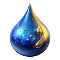 beautiful artistic Blue Water Drop Splashing Effect Isolated high quality png