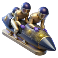 wonderful abstract Bobsled Team Pushing Sled Cutout with Teamwork and Strength high resolution png