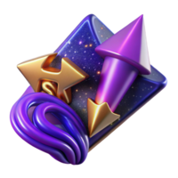 elegant artistic Bright Violet Arrow Pointing Towards Risk professional png