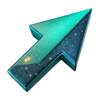 magnificent abstract Bright Turquoise Arrow Pointing Towards Reward Cutout authentic png
