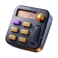 magnificent minimalist Calculator Cutout with Numerical Buttons exclusive png