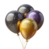 impressive classic Celebration Balloons Isolated on Transparent Background genuine png